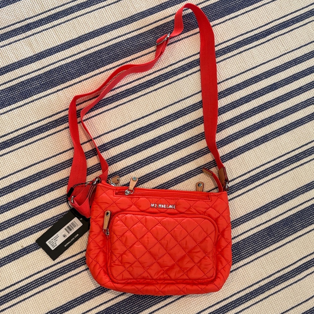 NWT MZ Wallace Metro Scout Deluxe Crossbody Bag in Poppy